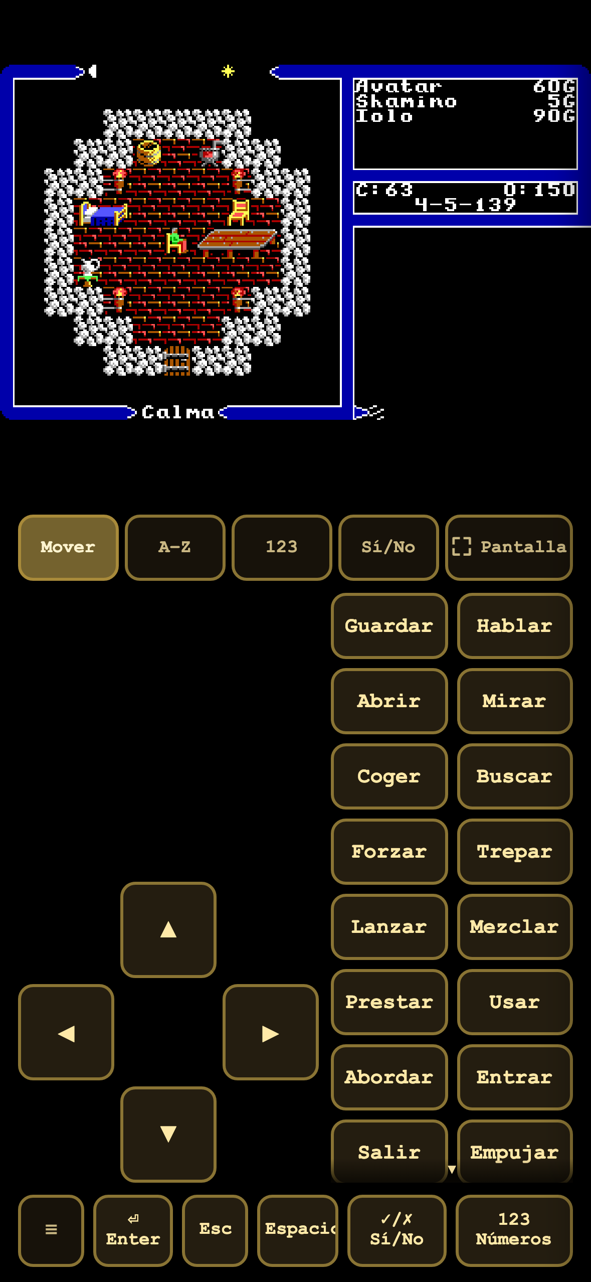 móvil, layout clásico