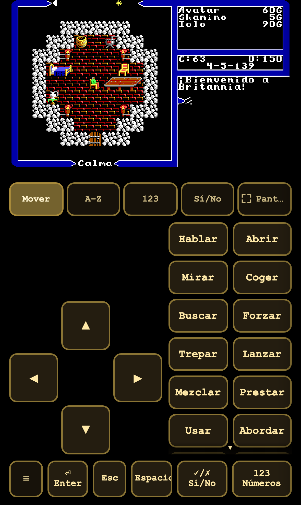 móvil, layout clásico